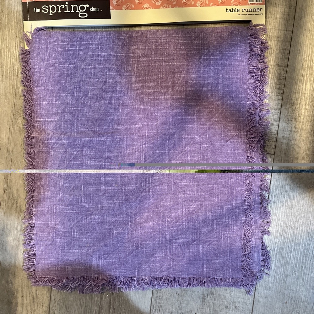 The Spring Shop Lilac Table Runner 72 X 14 New